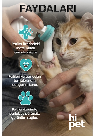 HiPet Kedi Pati Temizleme Köpüğü 150 ML
