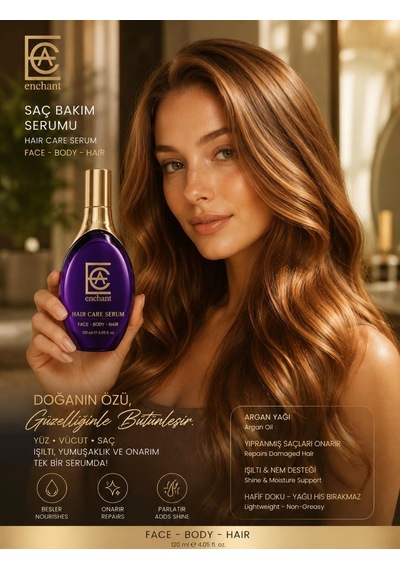 Enchant Argan Oıl Saç Ve Vücut Yüz Yağı 120 Ml