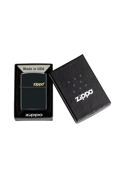 Zıppo Çakmak218 Zıppo Logo Siyah 3 Numara Siyah