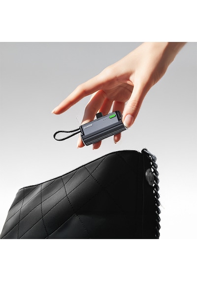 Sharge Flow Mini - Kompakt Ve Hızlı Taşınabilir Powerbank - Siyah
