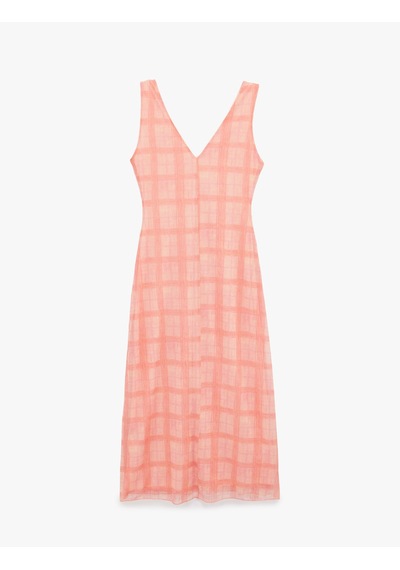 Koton Rahat Kalıp V Yaka Ekose Desenli Tül Kolsuz Maxi Elbise Pembe Ekose 6sal80196ık Pembe Ekoseli Koton Rahat Kalıp V Yaka Ekose Desenli Tül Kolsuz Maxi Elbise Pembe Ekose 6sal80196ık Pembe Ekoseli
