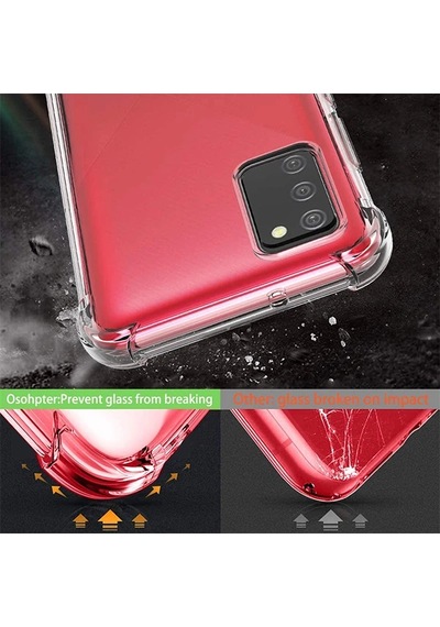 Hepsi Sm Galaxy Uyumlu A02s - M02s Anti-drop Shockproof Darbe Emici Silikon Kılıf- 5775 Najmaddin Şeffaf