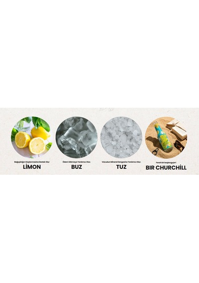 Bir Churchill Efsane Lezzet Limon Aromalı Doğal Mineralli Gazlı İçecek - Tuzlu - 24 Adet