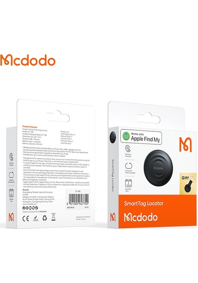 Mcdodo At-7201 Smartag Akıllı Siyah