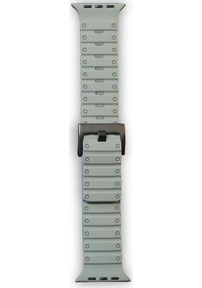 Newface Apple Watch 42mm Magnus Mıknatıslı Silikon Kordon - Gri