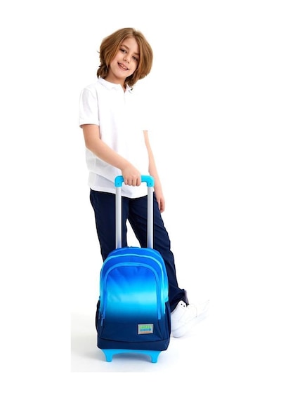 Coral High Büyük Boy Çekçekli Sırt Çantası Mavi Desenli 23945