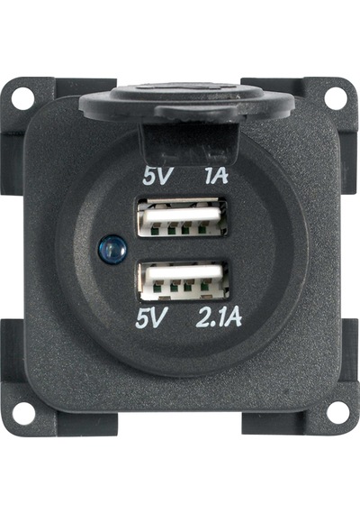 Cbe Mp2usb 5v / 1a + 2.1a Çift Usb Şarj Soketi Kapaklı 12v Giriş