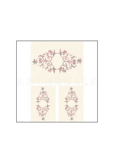 932 Kartebella Soft Transfer  Koyu Zemin 23x34 cm