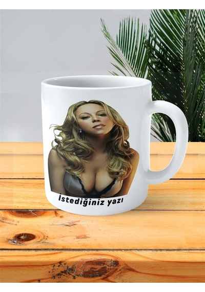 Mariah Carey Baskılı Kupa Bardak Kişiye Özel Model 1 Çok Renkli