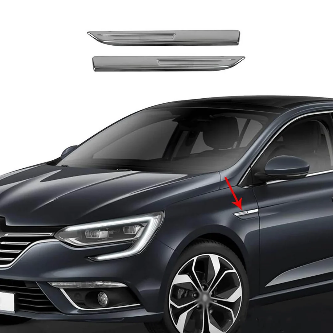 Renault Megane 4 İç Kapı Eşiği - Krom Taşlı 2 Parça 2016 Ve Sonrası, Hb/sd