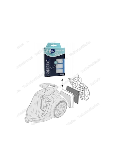 Philips Uyumlu Fc 9225 Marathon Autoclean  Hepa Filtre Seti (347351708)