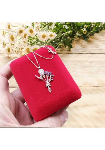 Modahilye 925 Ayar Gümüş Love Tasarım Rose Gold Renk Kolye Rose Gold