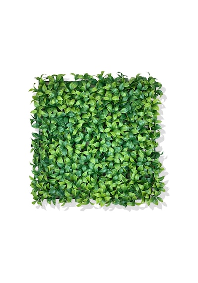 Cihan Çiçekçilik Yapay Açık Yeşil Limon Yaprağı Bitki Duvar Kaplama 50x50 Cm Beyaz- Yeşil