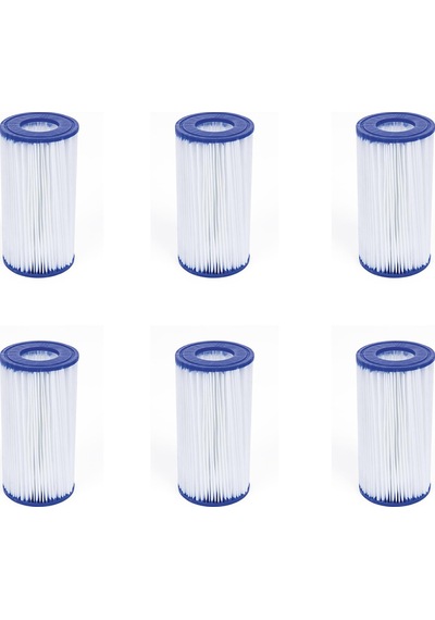 Bestway İntex Havuzlarla Uyumlu 6lı Filtre Seti 58012 BW703