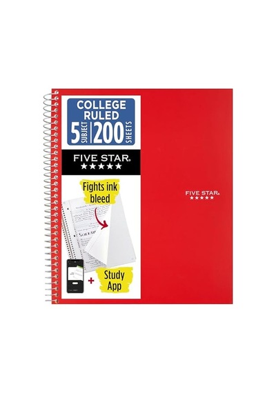 Spiral Defter + Çalışma Uygulaması, 5 Konu, Kolej Çizgili Kağıt, Mürekkep Kanamasıyla Mücadele, Suya Dayanıklı Kapak, 200 Yaprak, Kırmızı 72077 Açık Gri Spiral Defter + Çalışma Uygulaması, 5 Konu, Kolej Çizgili Kağıt, Mürekkep Kanamasıyla Mücadele, Suya Dayanıklı Kapak, 200 Yaprak, Kırmızı 72077 Açık Gri
