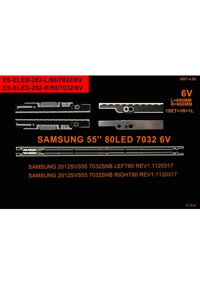 Winkel Lcd Led-2328 2 Li Çubuk-ue55es6100-ue55es6100j-ue55es7000j-ue55es8000--eled-282