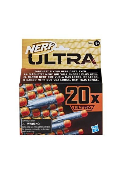 Nerf Ultra One 20'li Dart Dolum Paketi - Sadece Ultra Serisi İle Uyumlu Orijinal Yedek Mermi - En Uzak Mesafe Dartı