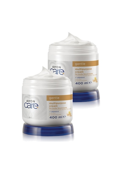 Avon Care Vanilya İçeren E Vitaminli Kuru Ciltler İçin Çok Amaçlı Krem 2 x 400 ML