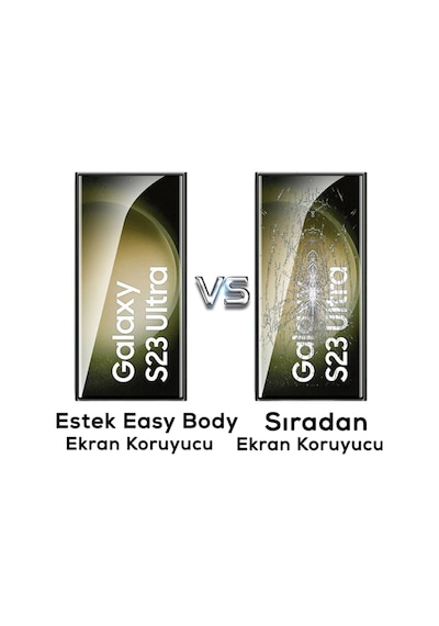 Galaxy S22 Ultra Uyumlu Asma Hizalama Aparatlı Estek Easy Body Ekran Koruyucu