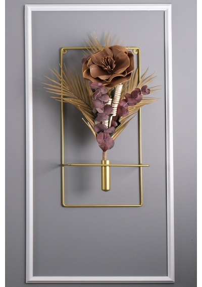 Büyük Boy 5'li Gold Kristal Elegante Set Kablo Gerektirmeyen Seri - Modern Duvar Saati Gold