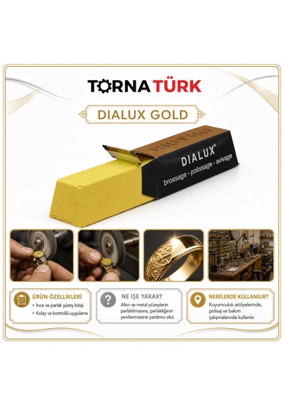 Dialux Gold Cila - Polisaj Macunu 14 Adet Altın Gümüş