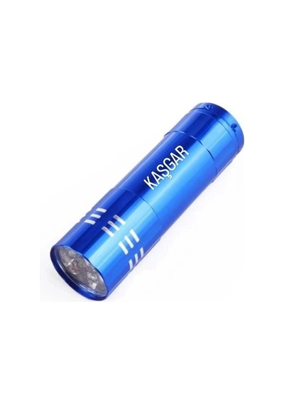 Süper Parlak 9 Ledli Metal Mini El Feneri - Çok Renkli