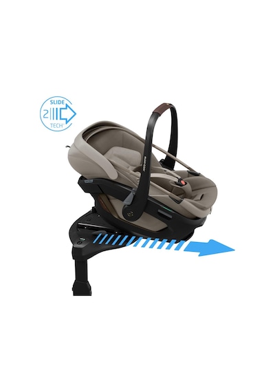 Maxi-cosi Coral Slidepro Isofix Bazalı 360 Dönebilen Tam Yatabilen Modüler 0-13 Kg Ana Kucağı Sand