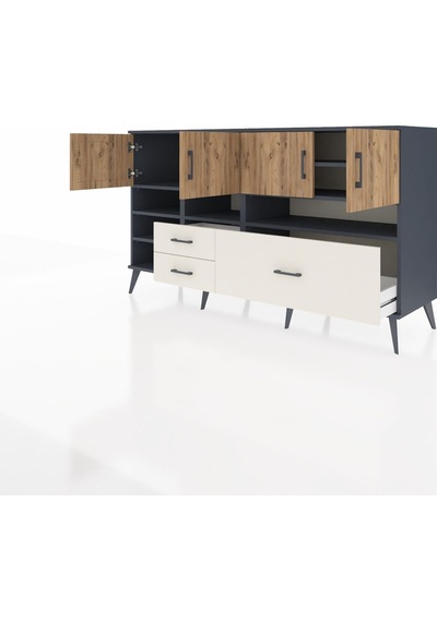 Kronos Konsol 8 Raflı 3 Çekmeceli 4 Kapaklı 176x59x99 Antrasit-ça Antrasit-çam/aytaşı Kronos Konsol 8 Raflı 3 Çekmeceli 4 Kapaklı 176x59x99 Antrasit-ça Antrasit-çam/aytaşı