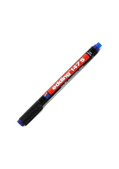 Edding Ed14703 Asetat Kalemi Silgili Mavi S