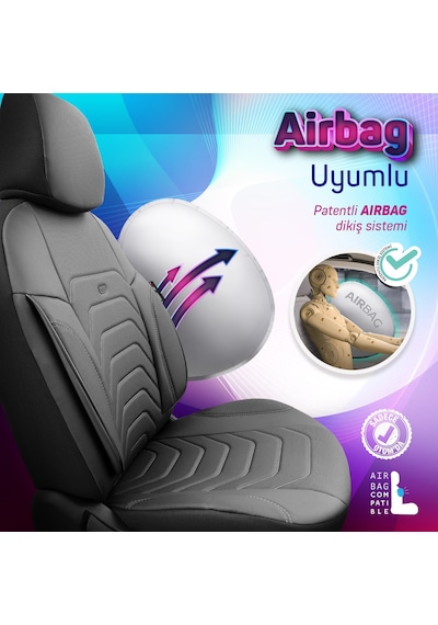 Otom Core Design Premium Deri Ekstra Destekli Oto Koltuk Kılıfı 550899954