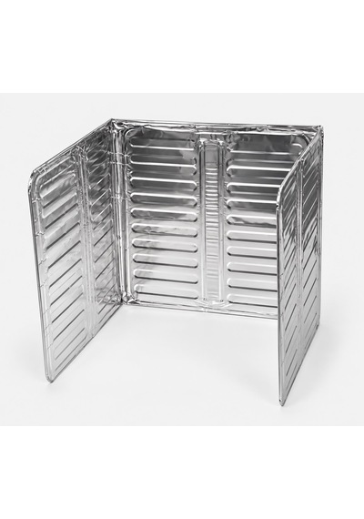 Ocak Yağ Sıçrama Koruyucu Alüminyum Folyo Plaka 84 X 32,5 Cm Gri