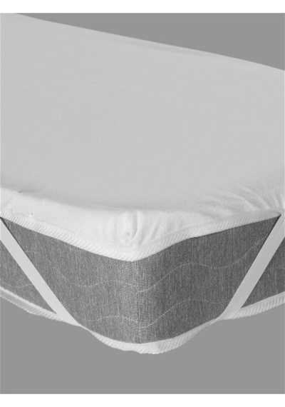Evony Bebe Alezi Sıvı Geçirmez 60x120 Cm Micro Kumaş Yatak Koruyucu Alez Beyaz