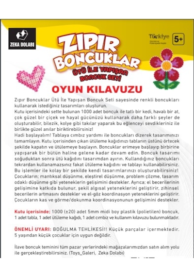 Zıpır Boncuklar Ütü İle Yapışan Boncuk Seti