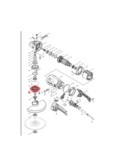 Makita GA9040R Rulman Yuvası Ürün Kodu 318377-2