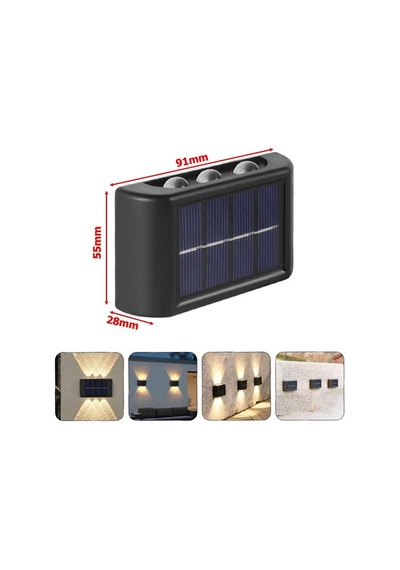 Powermaster Solar Aplik Duvar Lambası 4'lü Set