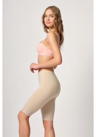 Ten Mı Emay 3004 Soft Uzun Paça Dantel Boxer Ten