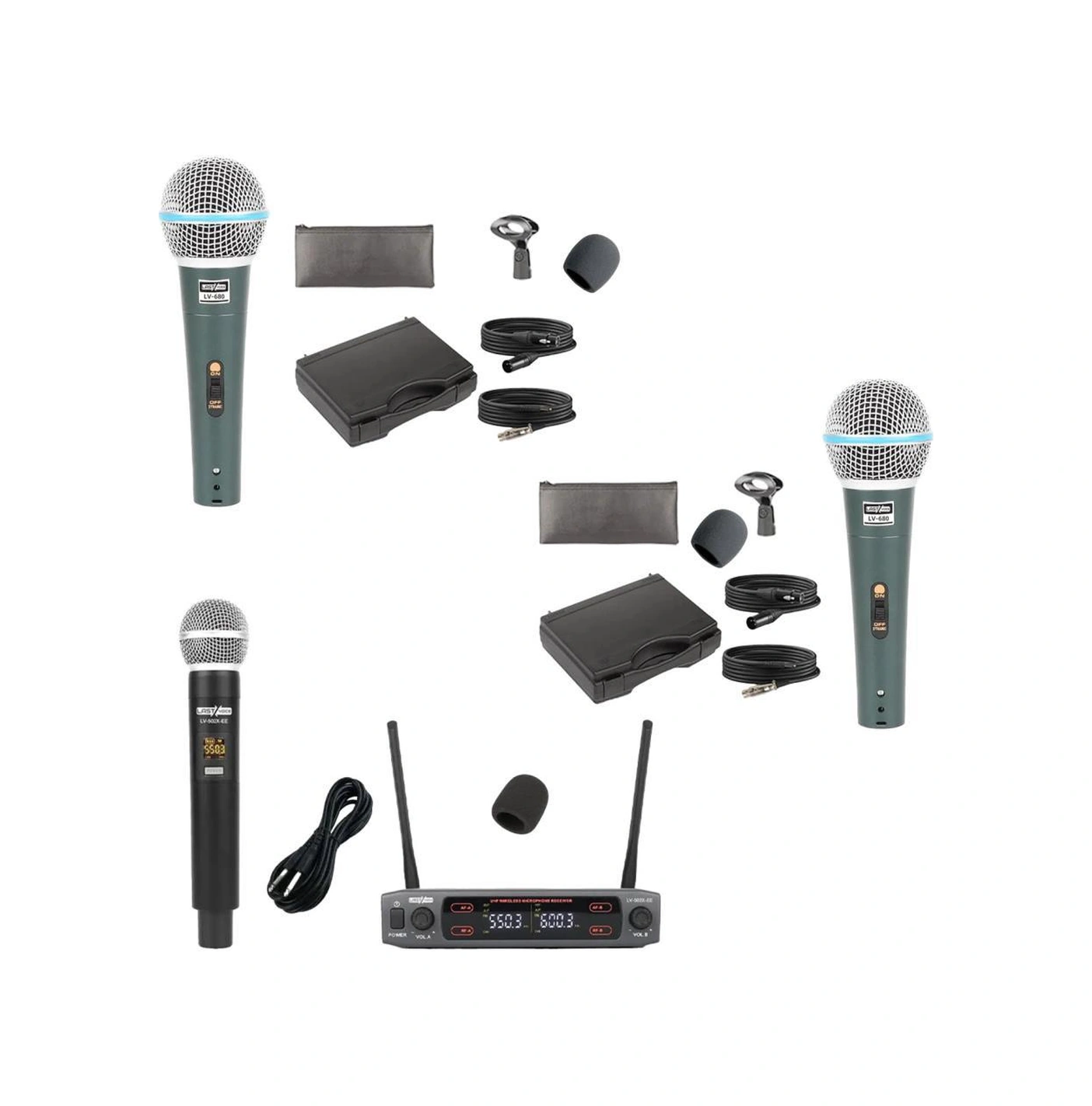 Lastvoice Ample Classy-paket-2 Aktif Hoparlör Ve Mixer Full Ses Sistemi Seti