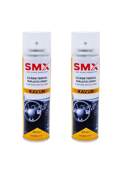 Silikonlu Araç Torpido Plastik Parlatıcı, Yenileyici 2x220 Ml Kavun Standart