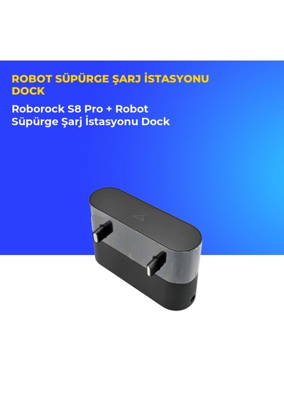 Roborock S8 Pro + Robot Süpürge Şarj İstasyonu Dock