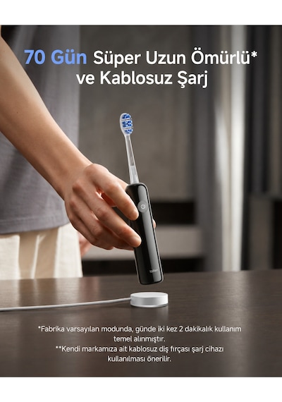 Laifen Wave Pro Abs Siyah Elektrikli Diş Fırçası