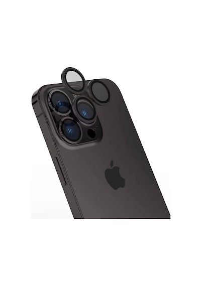 Zore İphone 15 Pro Max Uyumlu Cl-15 Parmak İzi Bırakmayan Anti-refcloive Kamera K Siyah