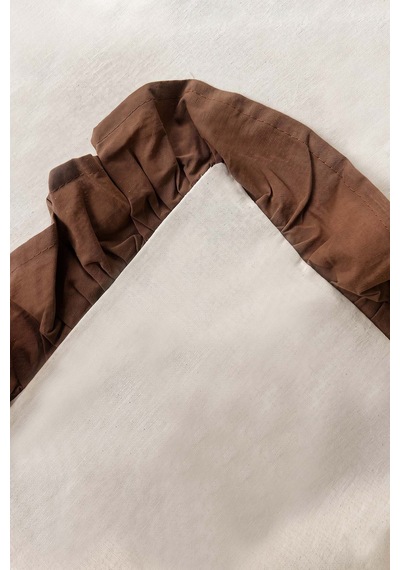 Damask Flora %100 Pamuklu Nevresim Takımı - 4 Parça Bej