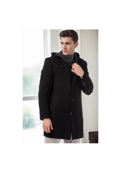 Plt8376 Dewberry Erkek Palto-siyah-2 Siyah-2