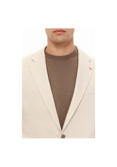 D's Damat Ds Damat Slim Fit Vizon Balıksırtı Kumaş Ceket 5hc04bb06494m Çok Renkli