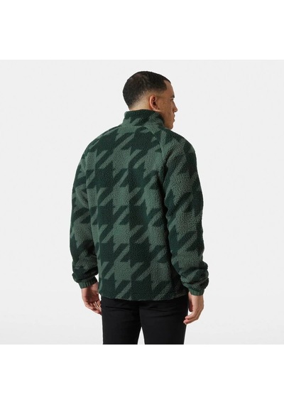 Helly Hansen Panorama Printed Pile Snap Erkek Yşl Yeşil