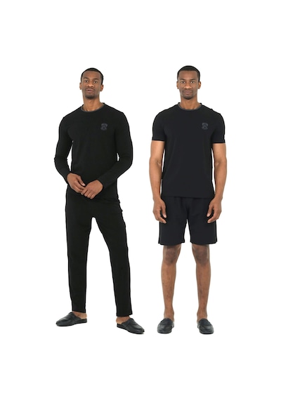 D's Damat 4'lü Bisiklet Yaka Erkek Pamuk Pijama Takımı Damat Sandığı Çeyiz Seti Siyah Çok Renkli D's Damat 4'lü Bisiklet Yaka Erkek Pamuk Pijama Takımı Damat Sandığı Çeyiz Seti Siyah Çok Renkli
