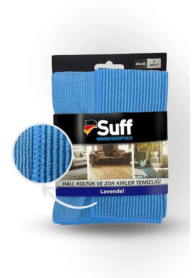 Suff Mikrofiber Temizlik Kuaför Bezi Zorlu Kirler İçin Lavanta