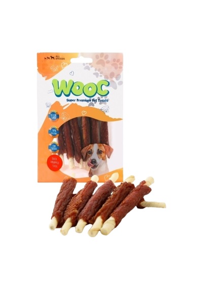 Wooc Ördek Eti Sargılı Sütlü Çubuk Köpek Ödül Maması 80gr