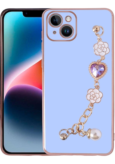 Apple Uyumlu iPhone 15 Plus Zore El Tutamaçlı Kamera Korumalı Zore Taka Silikon Kılıf-mor Mor