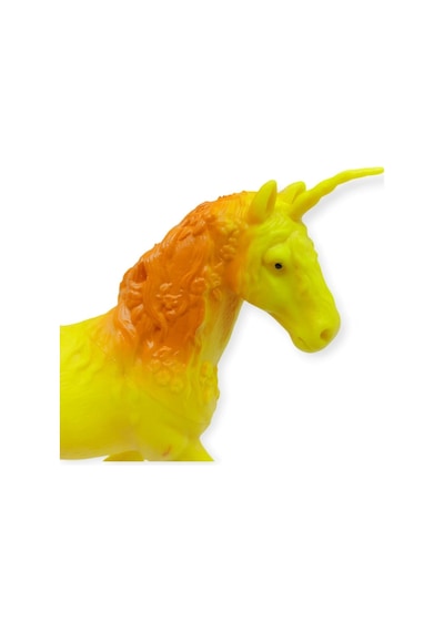 Çiftlik Hayvanları Serisi - Efsanevi Unicorn 12 Cm - Sarı - Turuncu Lisinya